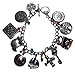 Once Upon A Time TV Series (11 Themed Charms) Silvertone Charm Bracelet