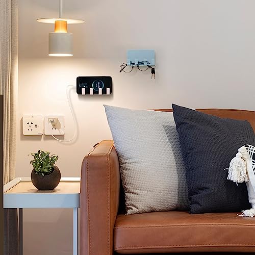 Ukcoco Cell Phone Wall Mount, 3 Pack Multi Purpose Plastic Phone Charging Dock Holder Shaving Razor Towel Hook Bracket For Smartphone Tablet Ereader (Mixed Color) #TOP3