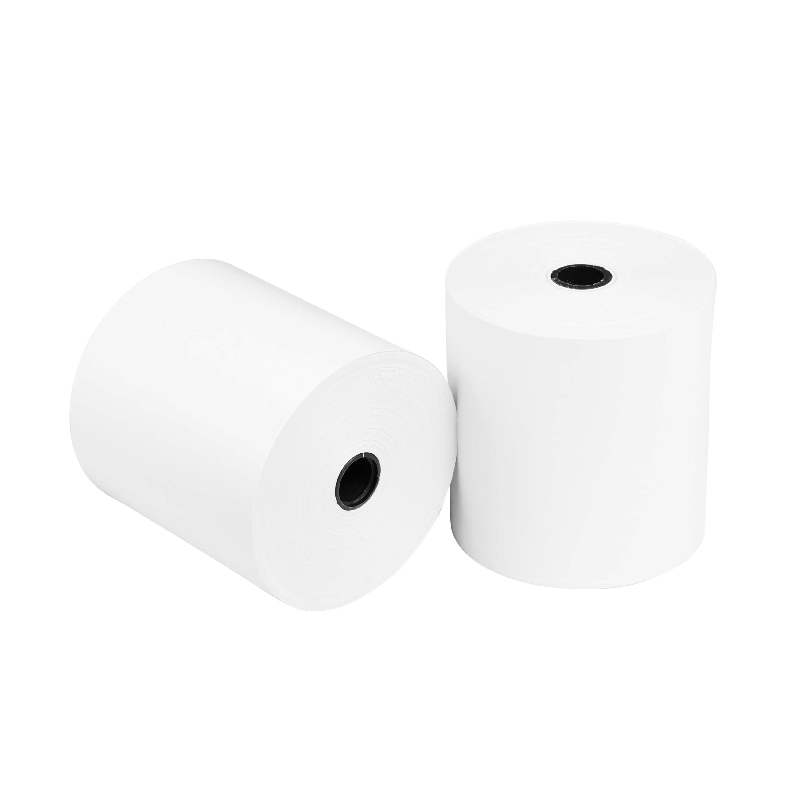 Commerline Lot de 5 rouleaux de papier thermique 80 x 80 x 12 m, 80 m, pour caisse enregistreuse électronique