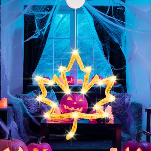 Lumière décorative Halloween pour vitre sans perçage avec ventouse - 3