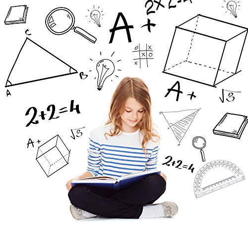 Leline's Plastic Protractor, 6 inch Student Math Protractors, Pack of 2, Clear