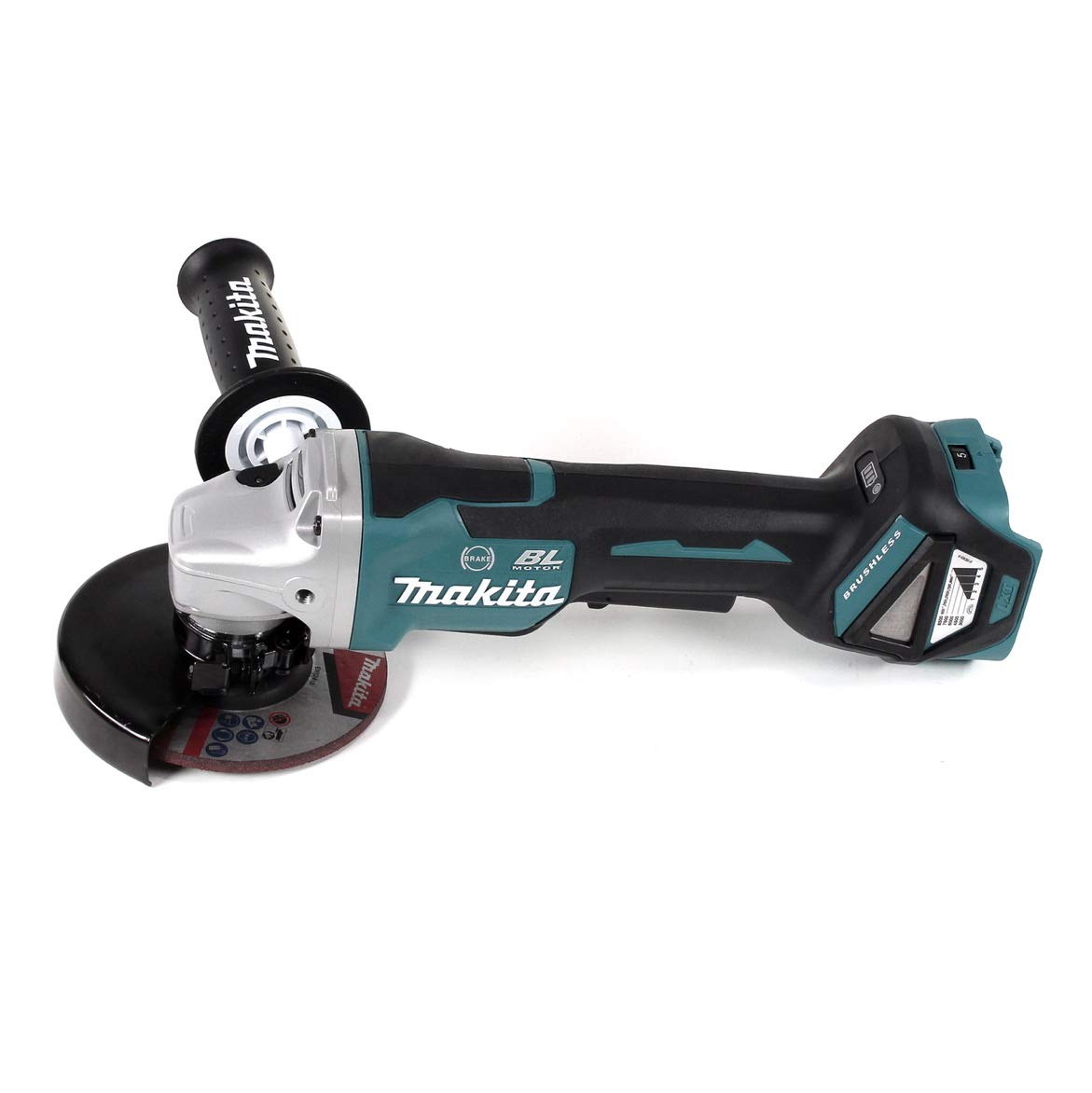 Makita DGA 517 RTJ akumulatorowa szlifierka kątowa 18 V 125 mm + 2 baterie 5 Ah + ładowarka + Makpac