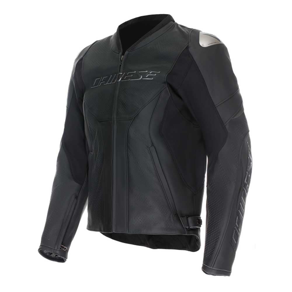 Dainese Racing 5 perforowana skórzana kurtka motocyklowa, czarny, 48