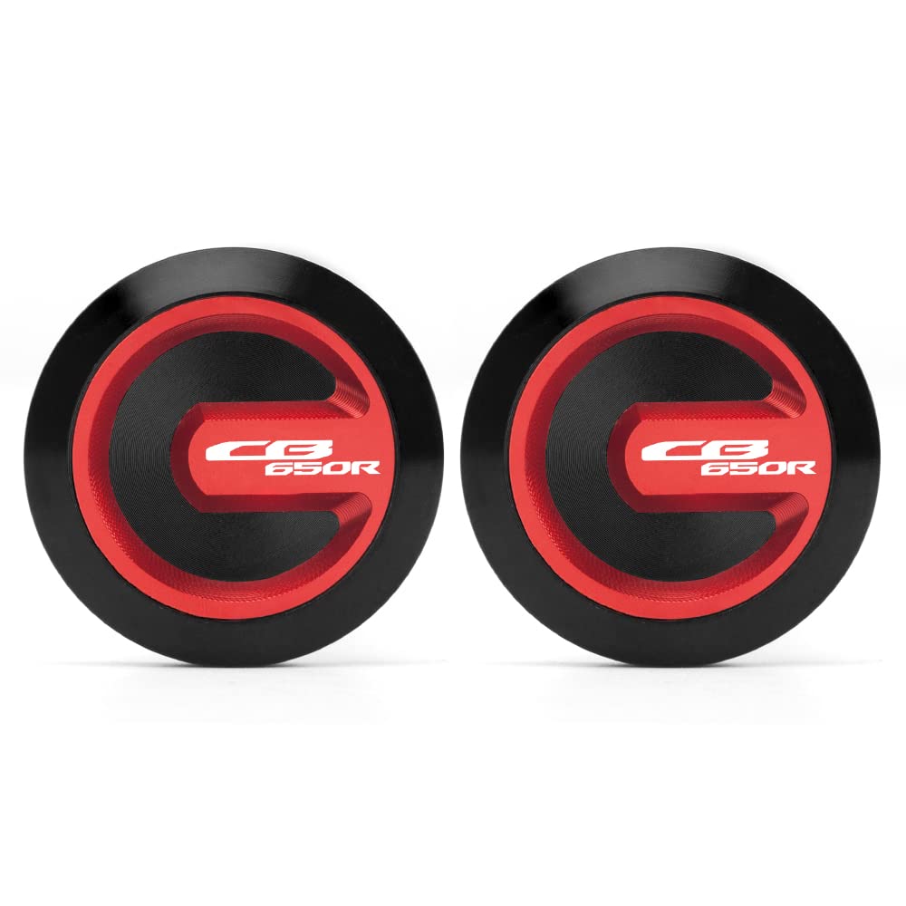 Para marco de motocicleta Hon-da CB650R 2019-2022, orificio basculante, juego de tapones de oscilación, juego cb 650r 650 r accesorios (negro-rojo)