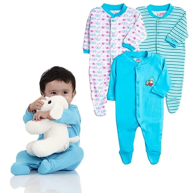 Image of Baby Story 100% Cotton Rompers /Sleepsuits /Jumpsuit /Night Suits for Baby Boys & Girls, Infants, New Borns
