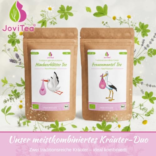 Foto von JoviTea® Frauenmanteltee BIO, für besondere Lebensphasen, geliebt von Frauen, made in Germany 100% natürlich und ohne Zusatz von Zucker - 80g