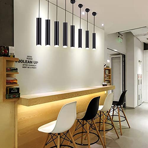 Lámpara de tubo largo LED RAGGZZ sobre barra de cocina moderna iluminación elegante de restaurante 3