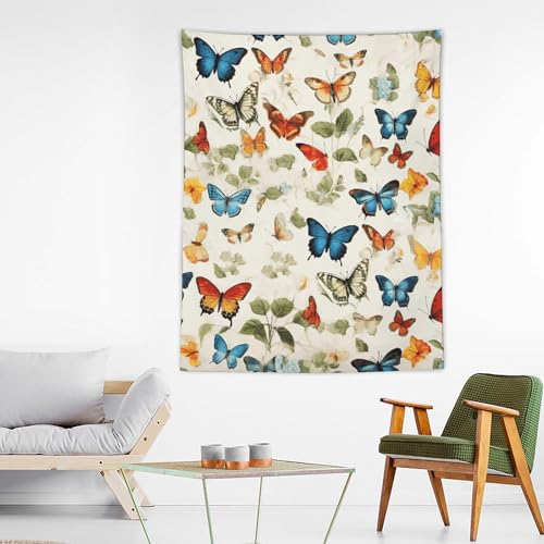 Toile de fond personnalisée papillon pour masquer un mur vide avec style
