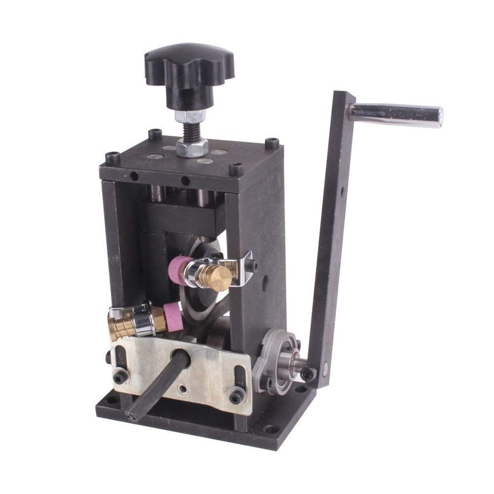Durability Hand Wire Stripper Old Wire Manual Electric Wire Drawing Machine Cable Stripping Machines Small Household Scrap Copper Wire Peeling Machine with Sharpening Function Professional Heavy Duty