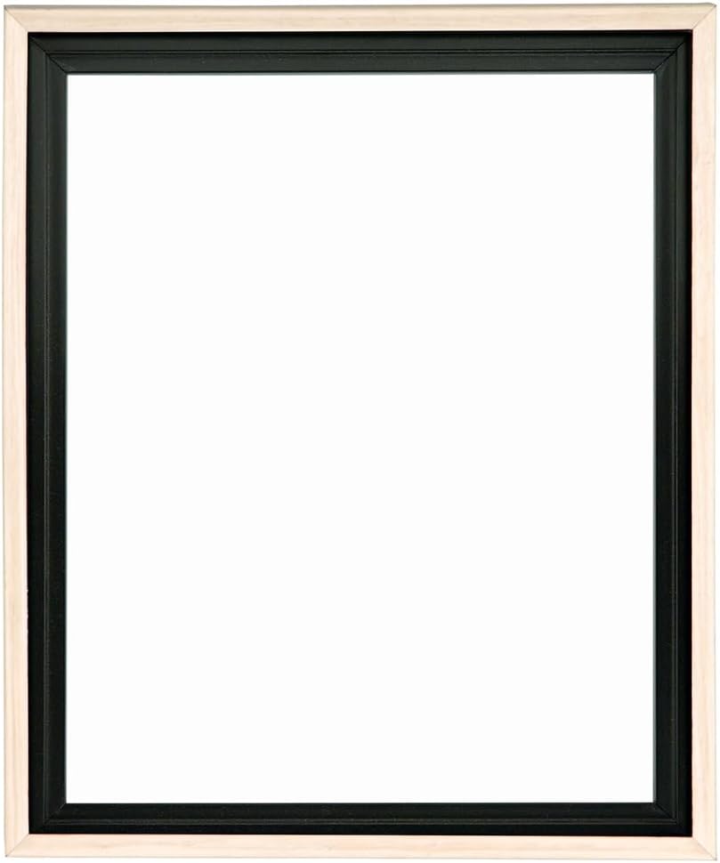 Creative Mark Illusions Floater Canvas Frame for 1-1/2" Deep Canvases, Black 24x30, Single - Floating Canvas Art Illusion - No Glass or Backing, Gallery Wall Display, Black Interior