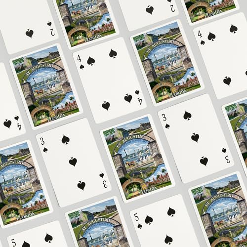 Lantern Press St. Augustine Florida Cartas Poker 52 miniatura 4
