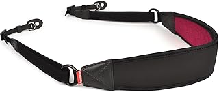 Cwatcun Camera Neck Strap with Quick Release and Safety Tether Camera Shoulder Sling Belt for Nikon Canon Sony Olympus DSLR Camera Universal for Women Men,2.0 Black