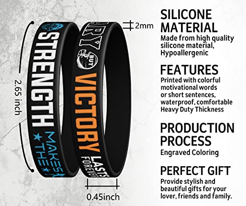 Football Silicone Bracelets Birthday Party With Motivational Sports Quotes, Football Rubber Inspirational Silicone Bracelets, Unisex Football Party Gifts For Boys | Girls (12 Pieces) #TOP2