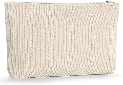 Persönliche Make-up-Tasche Mit Initial – Wasserdichtes PU-Leder, Ca. 17,5x10,4 Cm | Niedlicher Kulturbeutel Für Reisen