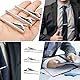 Batheidon 3 Stück Krawattenklammer Set für Herren – Klassische Krawattennadel aus Kupfer für Business, Hochzeit und Alltag – EleganteKrawattenklammern für verschiedene und Anlässe