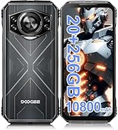 DOOGEE S Cyber Rugged Smartphone, Android 14, 10800mAh Battery Rugged Phone, 20GB RAM +256GB ROM,...