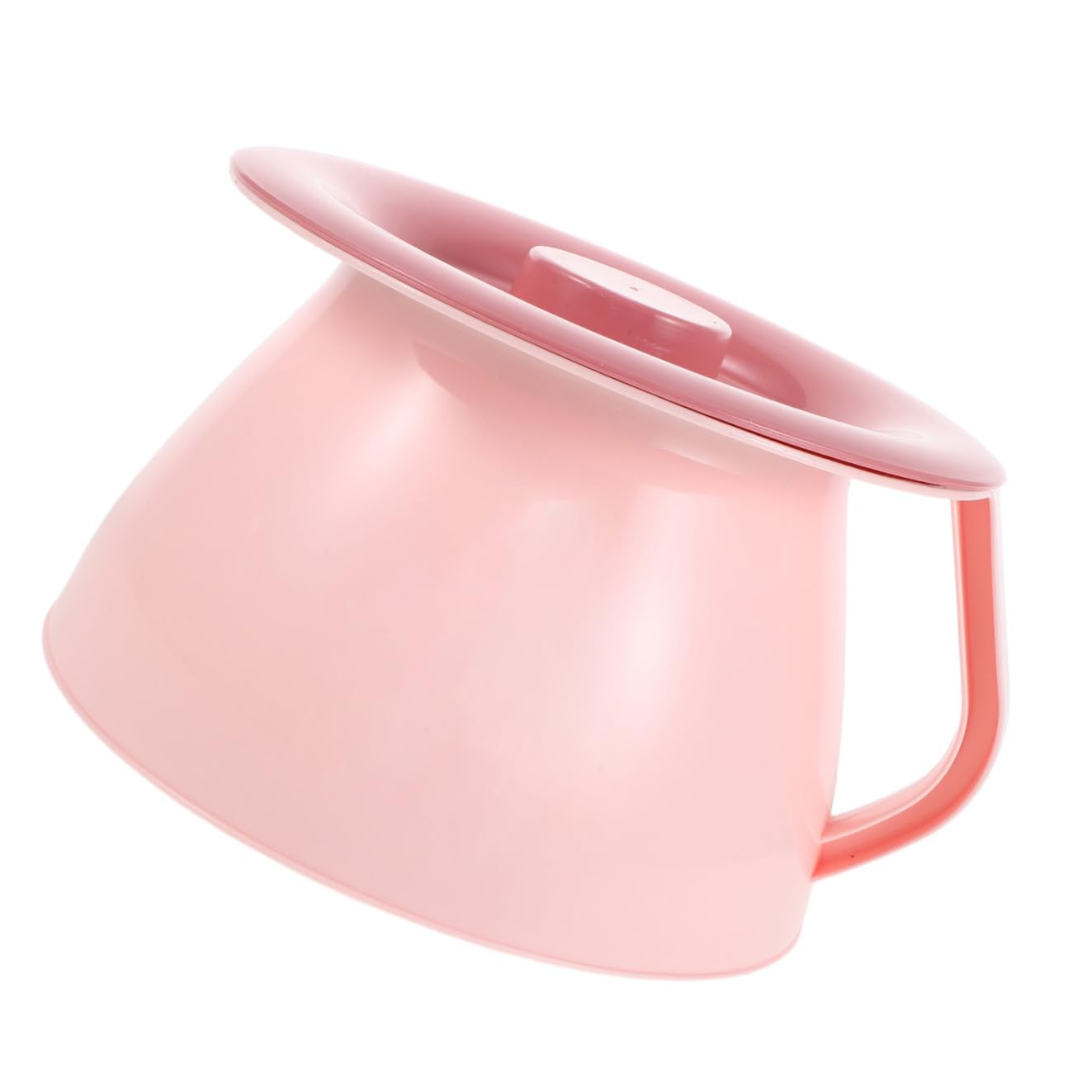Tragbares Kinder Nachttöpfchen aus Kunststoff mit Deckel und Griff, Rosa