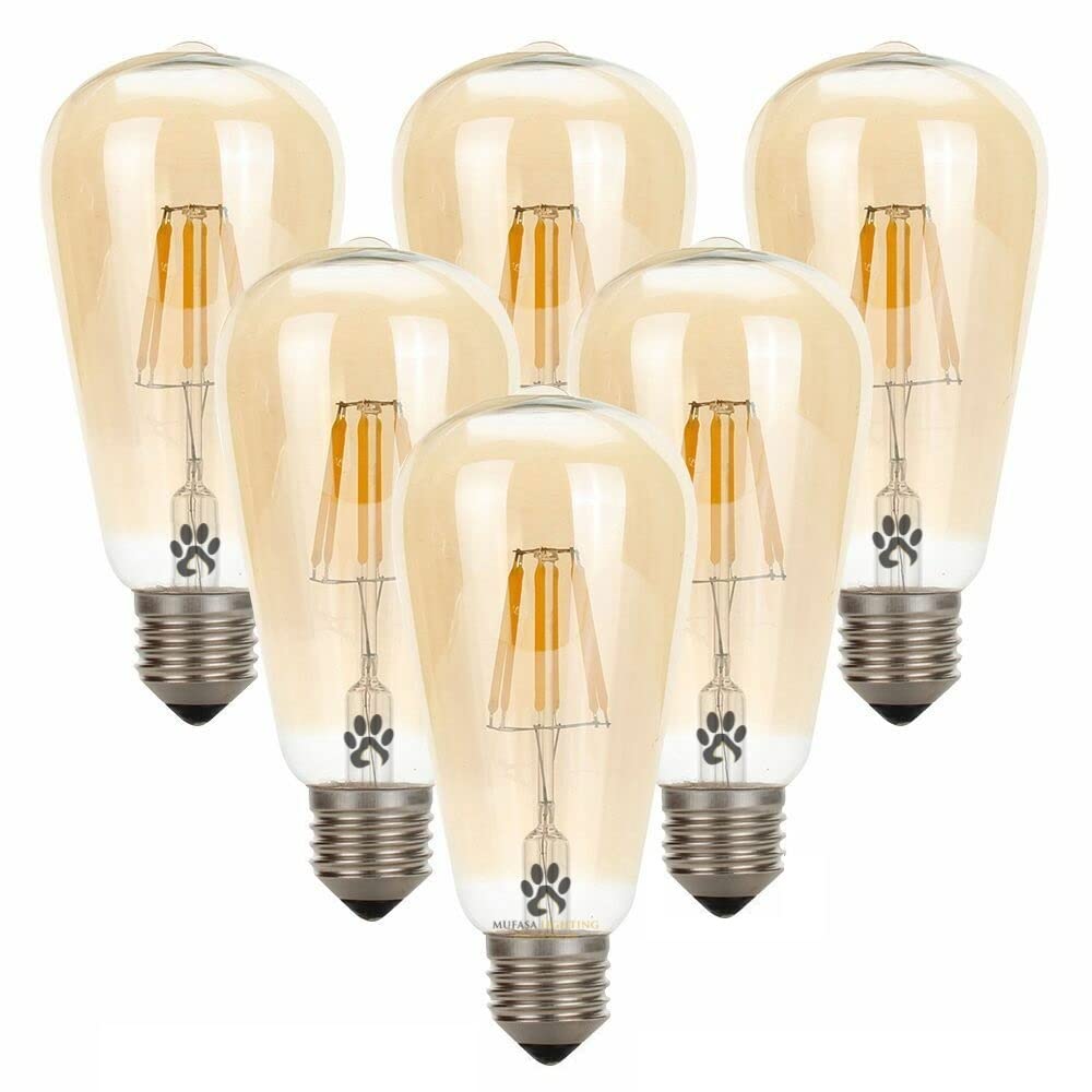 See full amazon price history chart for Mufasa 4-Watts e27 Base LED Bulb ST64 Edison Vintage Antique Filament Light,Yellow (Pack Of 6) Mufasa 4-Watts e27 Base LED Bulb ST64 Edison Vintage Antique Filament Light,Yellow (Pack Of 6) (B09MK81VTC) Amazon Price History, Amazon Price Tracker