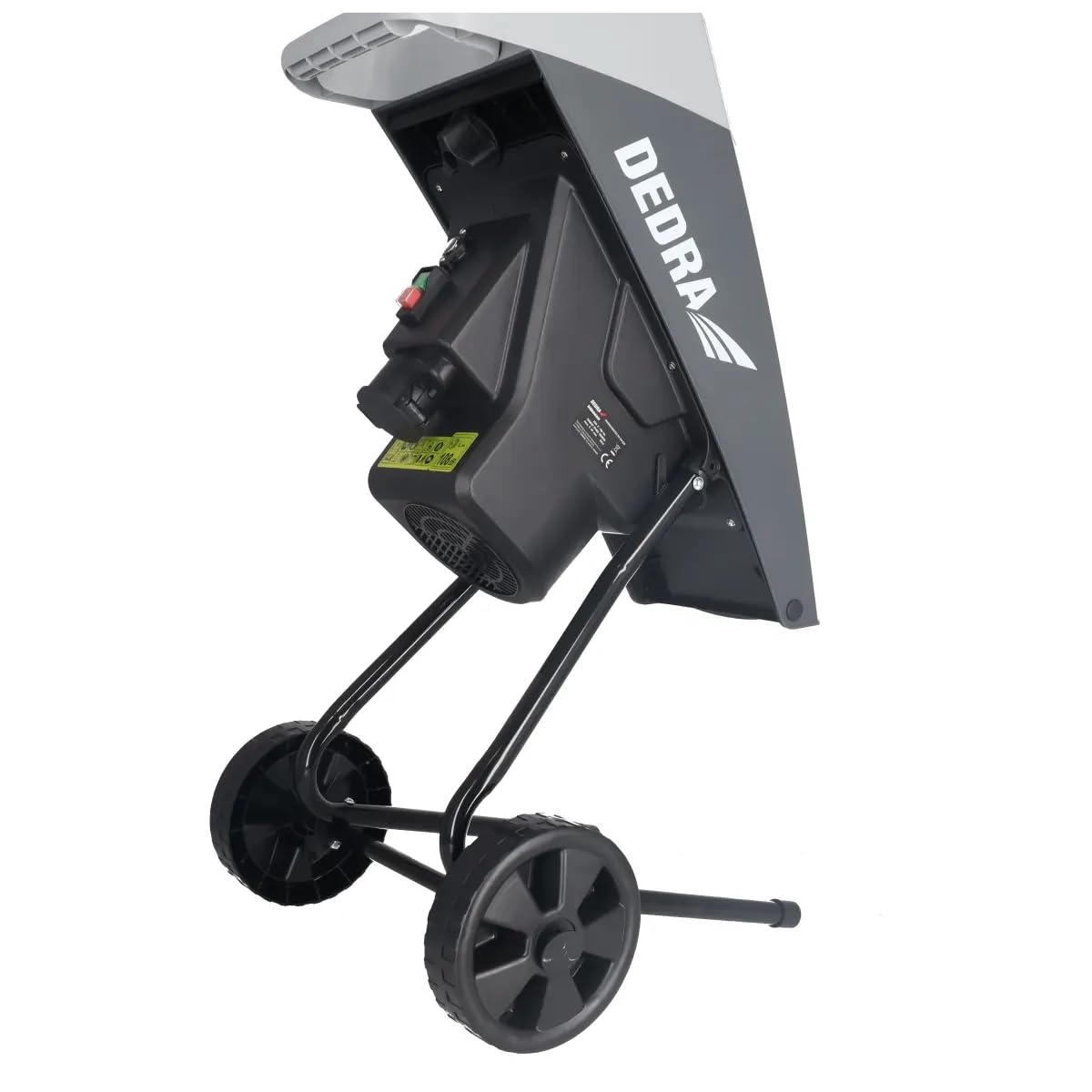 Trituradora eléctrica de plantas DEDRA 2500 W, diámetro de corte 45 mm, velocidad 0-2950 rpm, bolsa de recogida 65 L, trituradora de ramas para jardín y mantenimiento de residuos verdes