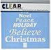 Clear Scraps Word Christmas Tree Stencils, 12 by 12"