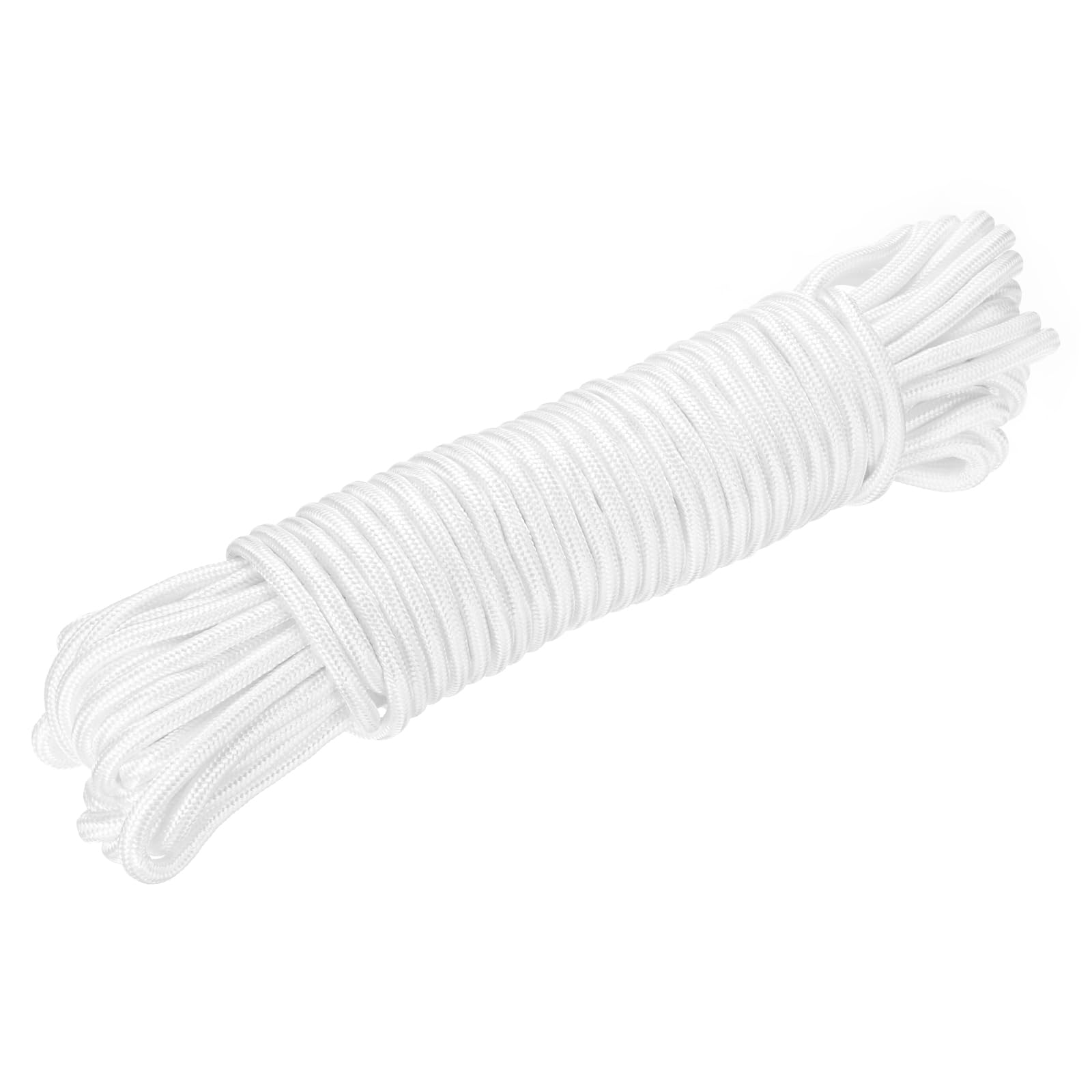 QUARKZMAN Corde tressée en Corde en polypropylène 30M/98ft 1/2" 12mm Blanc pour intérieur extérieur Camping Corde à Linge