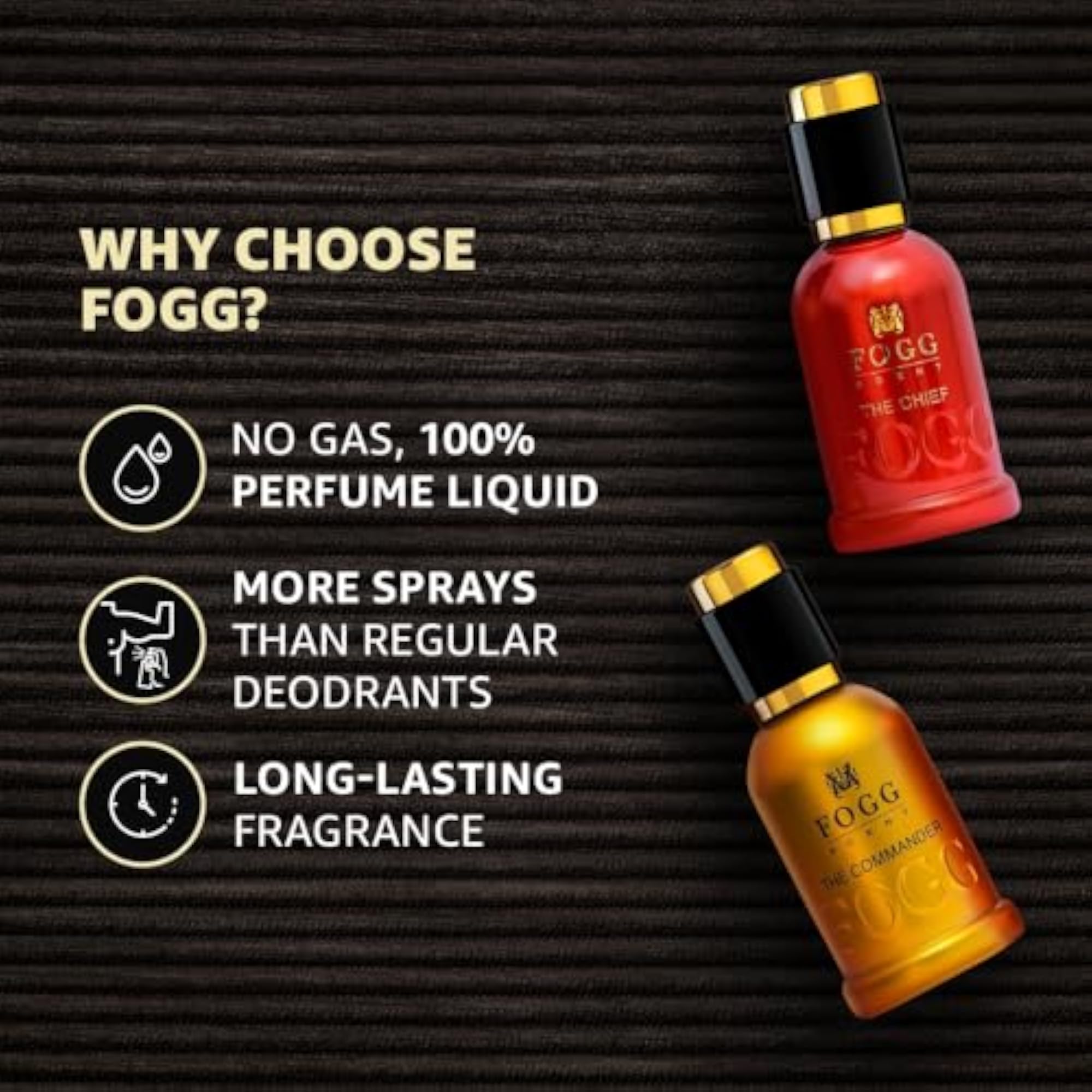 Scent Chief and Commander Perfume Gift Set for Men, 2 x 50ml