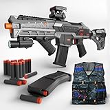 SOFITEN Electric Toy Gun with Adjustable Scope, Automatic Toy Foam Dart Blaster...