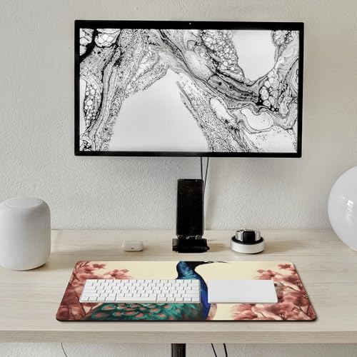 Grand tapis de souris paon pour le bureau et la maison - 7