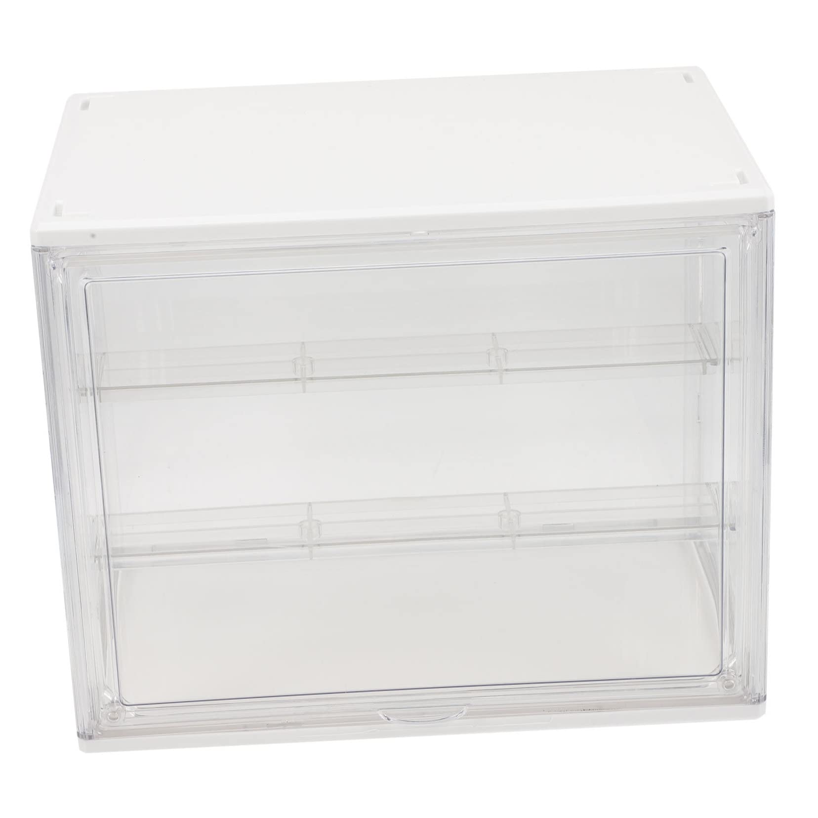 Boîte de rangement transparente empilable avec étagère amovible pour figurines - 8