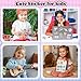 100 PCS Cute Stickers for Water Bottles, Aesthetic Colorful Stickers with Waterproof Vinyl, Stickers for Guitar, Notebook, Laptop, Phone Case, Skateboard for Kids, Teens, Girls