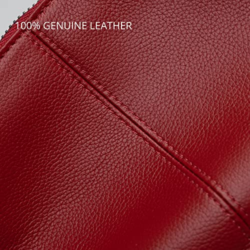 Image of Bveyzi Genuine Leather Wristlet Purses for Women, Envelope Clutch Wallet Small Crossbody Bags for Dressy Evening