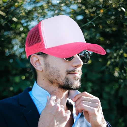 Gorra de béisbol transpirable unisex de poliéster y malla 7