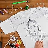 T-Shirt Guide Ruler,18X6 inch Vinyl T-Shirt Ruler,PVC T-Shirt Ruler,T Shirt Alignment...