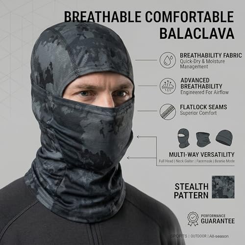 1 Unidad Balaclava de Protección Solar Verano Transpirable Elástico para Ropa Completa para Ciclismo, Correr, Senderismo y Pesca miniatura 6