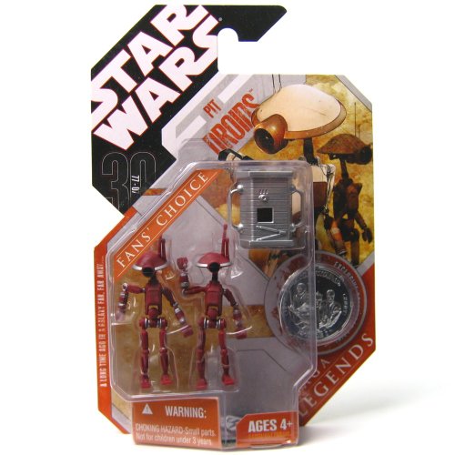 Star Wars Saga Legends Pit Droids with Coin