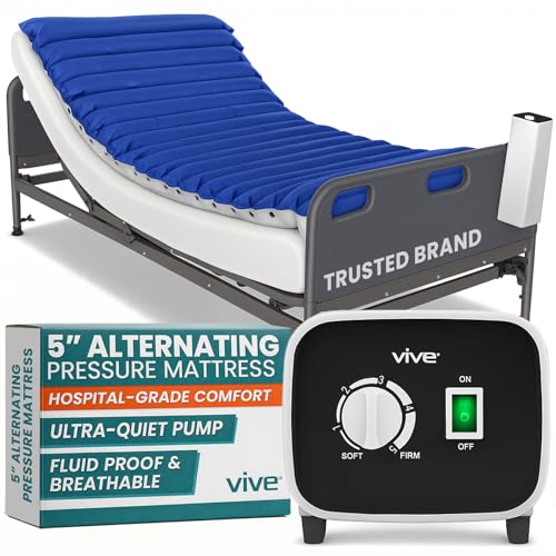 Vive 5' Alternating Pressure Mattress - Air Topper Pad...