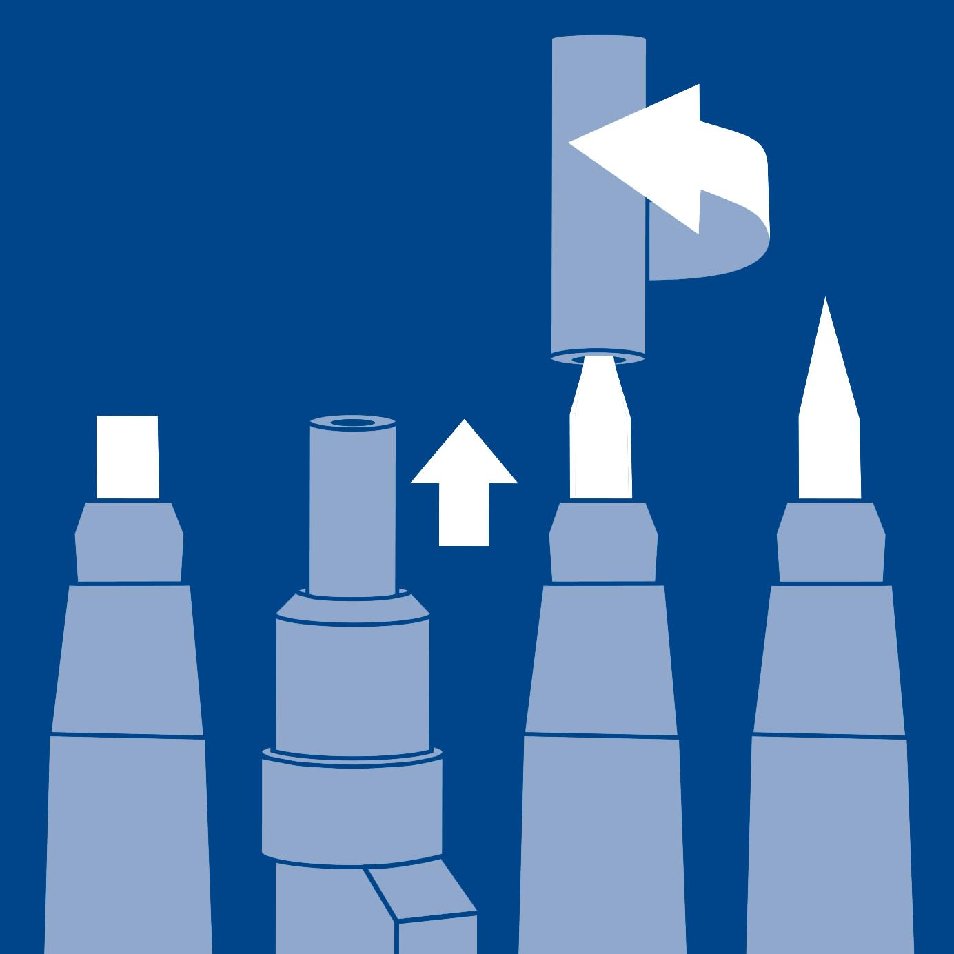 Staedtler Mars Technico 780°C ołówek mechaniczny HB 2 mm z metalowym klipsem, niebieski