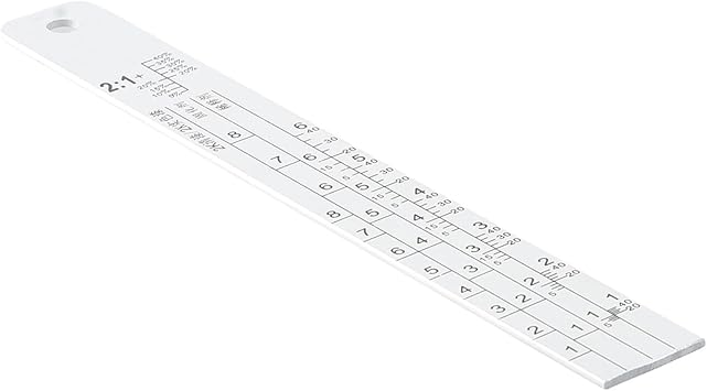 Stainless Steel Paint Stick Car Paint Proportional Measuring Scale Painting Mixing Tool Ruler Measuring Tool