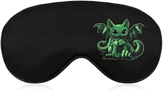 Cthulhus Cat Sleep Mask with Adjustable Strap Eye Masks for Sleeping Comfortable Blindfold Eyeshade