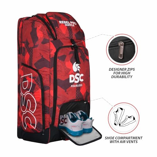 Image of DSC Rebel Pro Duffle Kit Bag,Red Black,37 x 15 x 16 inches