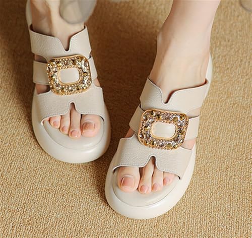Women's Round Toe Handmade Crystal3