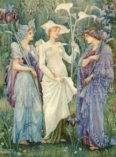 Pintura en lienzo de Walter Crane para llenar de poesía y calidez tu dormitorio