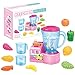 I Bambini Giocano I Giocattoli da Cucina, Giocattoli Educativi Apparecchio di Cucina con Spremiagrumi Frullatore E Altri Accessori Regali di Alta qualità per Ragazzi Ragazze,Rosa
