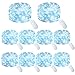 10 Pack Fairy Lights Battery Operated String Lights with 30 Micro LEDs on 10feet/3m Silver Copper Wire Starry String Light for DIY Party Christmas Costume Wedding Easter Table Decorations(Blue)