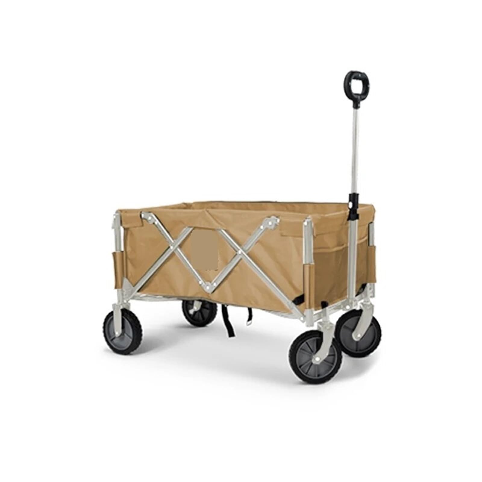 festival trolley， Heavy-Duty Camping Cart, 150kg, 350L, Black(Khaki)
