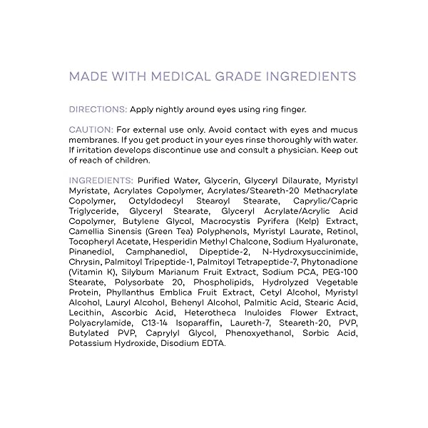 Replenix Age Restore Anti-Wrinkle Retinol Eye Repair, Medical-Grade Anti-Aging Eye Cream for Fine Lines, Dark Circles & Puffiness (0.5 fl. oz)