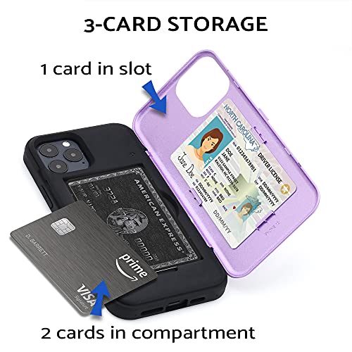 TORU CX PRO for iPhone 12 Pro/iPhone 12 Case Wallet, Purple - Image 3