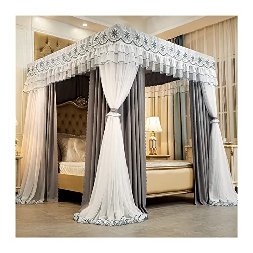 Dosel para cama estilo princesa de lujo 180x200cm con mosquitera elegante 2