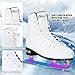BASYNOL Nattork Womens Figure Ice Skates,Recreational Ice Skates with Stainless Steel Blade,Lace Up Adult Figure Skate Ice Hockey Skates for Outdoor,Figure Ice Skate Shoes for Youth and Adult