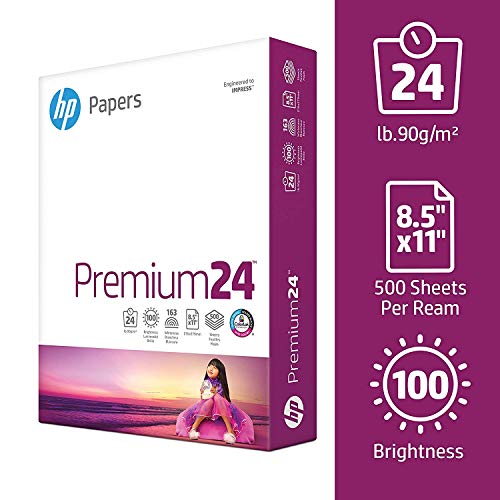 Image of HP Printer Paper | 8.5 x 11 Paper | Premium 24 lb | 32 Case Pallet - 160,000 Sheets | 100 Bright | Made in USA - FSC Certified | 112400P
